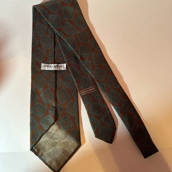 giorgio armani cravatte Silk Tie Men’s Size 56” L X 4” W - Picture 7 of 7